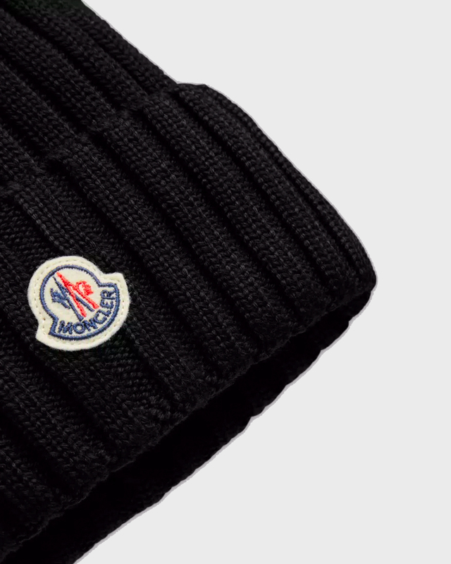 Moncler Beanie Wool Tricot  Black ONESIZE