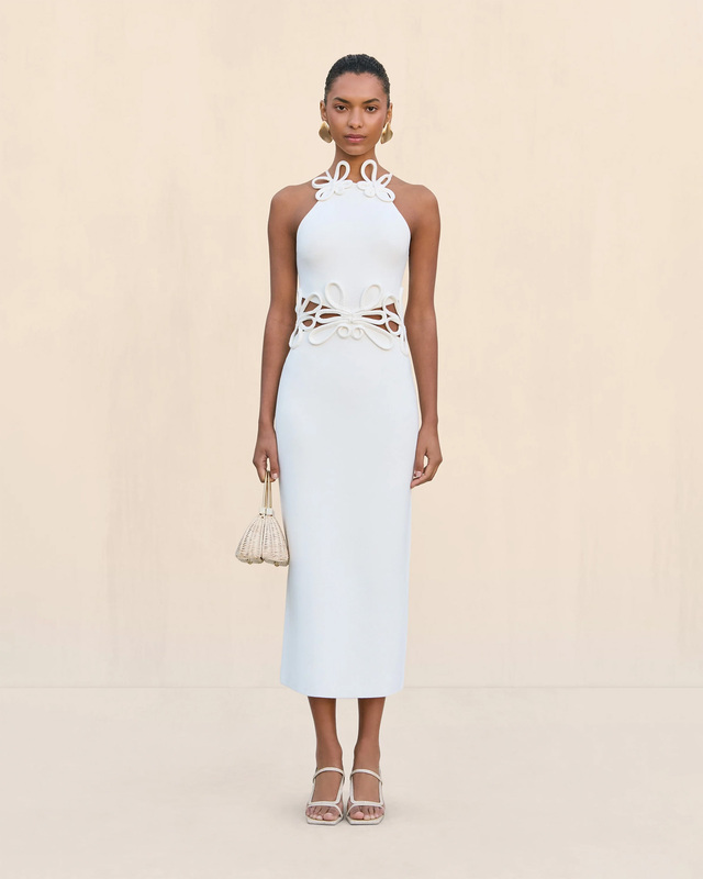 Cult Gaia Dress Jena Knit Offwhite S