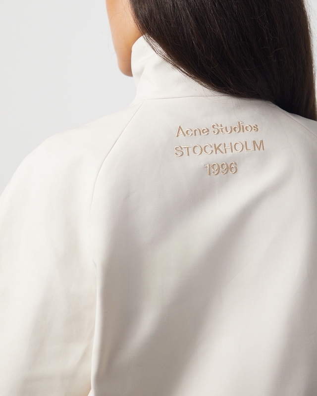 Acne Studios Sweater Zip Logo Taupe 34