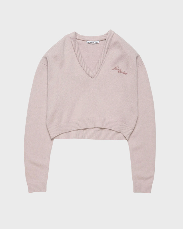 Acne Studios Sweater Wool V-Neck  Grå XS