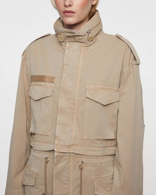 Helmut Lang Jacka Dissected Field Sand XS