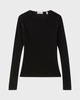 Dagmar Topp Lyocell Long Sleeve Svart M