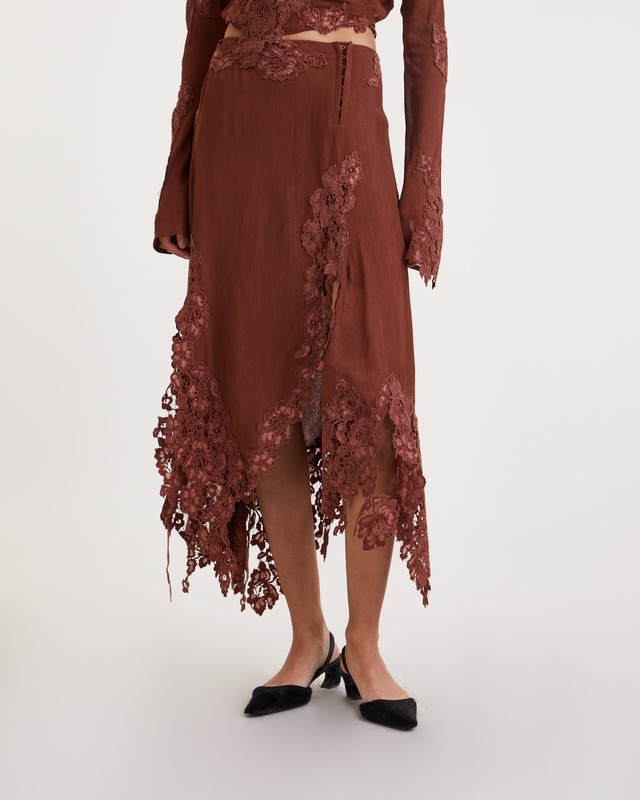 Acne Studios Skirt Crepe Midi Lace