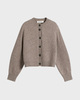 RÓHE Cardigan Statement Mouliné Taupe 40