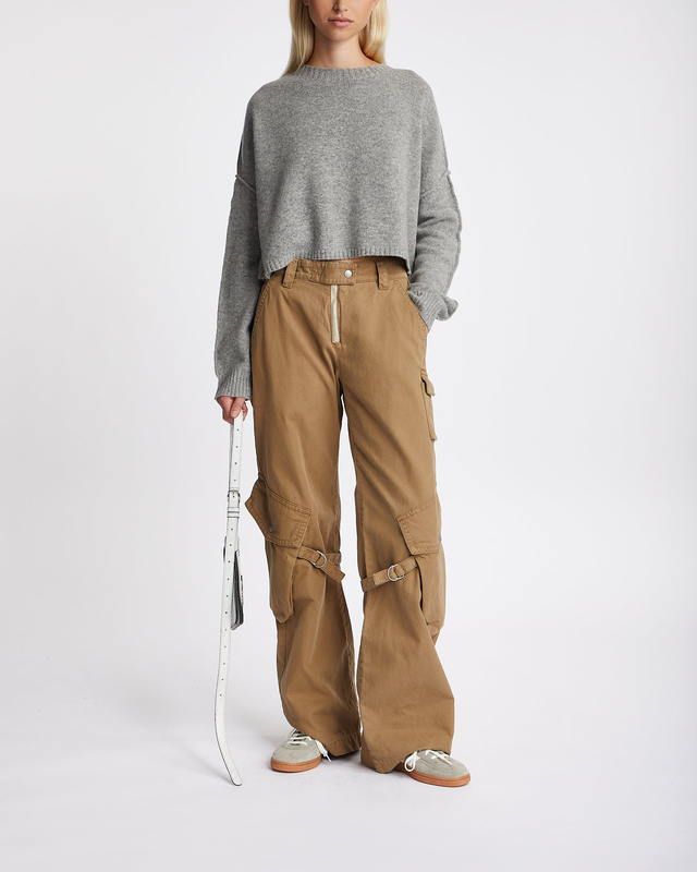 Acne Studios Cropped Wool Jumper Grå S