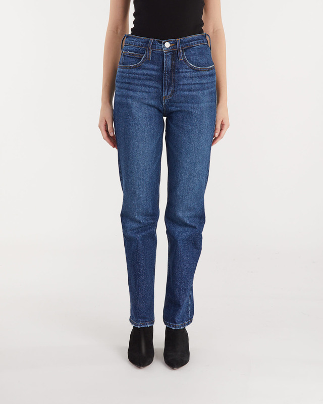 Frame Le High N Tight Straight Dark indigo 26