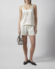 Almada Label  Shorts Bim Crepe  Creme L