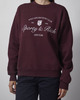 Sporty & Rich Tröja Syracuse Embroidered Bordeaux L