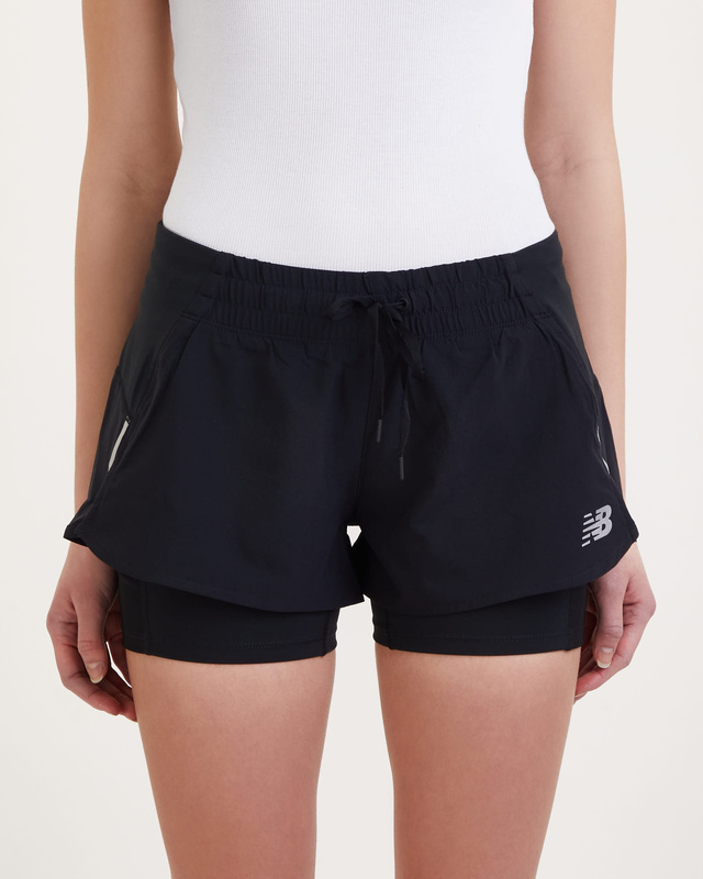 New Balance Shorts Impact Run 2in1  Black L