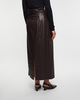 ROTATE Birger Christensen Skirt Midi Paper Waist Brun 40