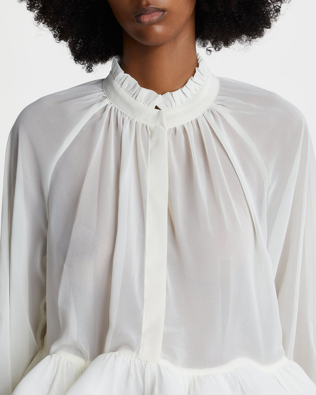 Malina Blouse Alva Frill Vanilj M