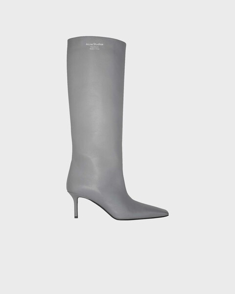 Boots Leather Heel Dark grey 1