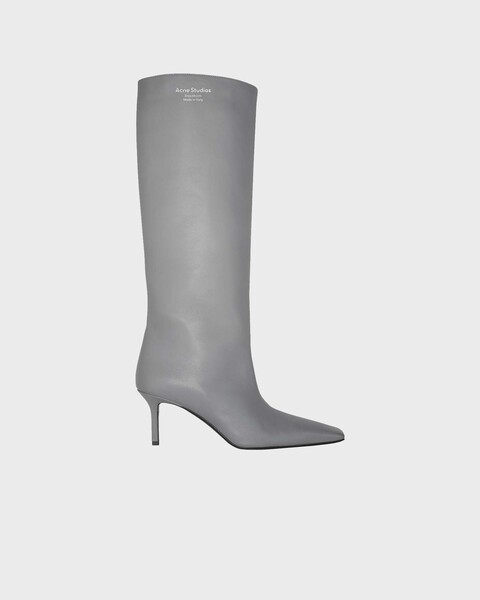 Boots Leather Heel Mörkgrå 1