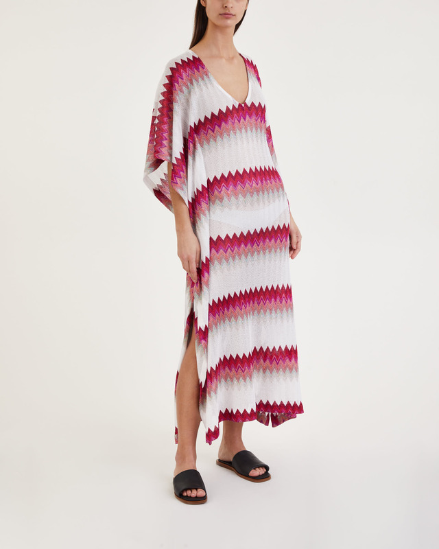 Missoni Klänning Beach Cover Up Vit/rosa S