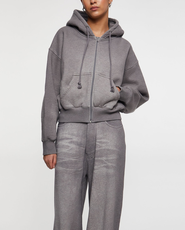 Acne Studios Tröja Hooded Zipper Grå S