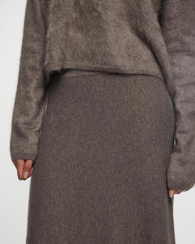 LISA YANG Kjol Torie Cashmere Brun 0 (XS-S)