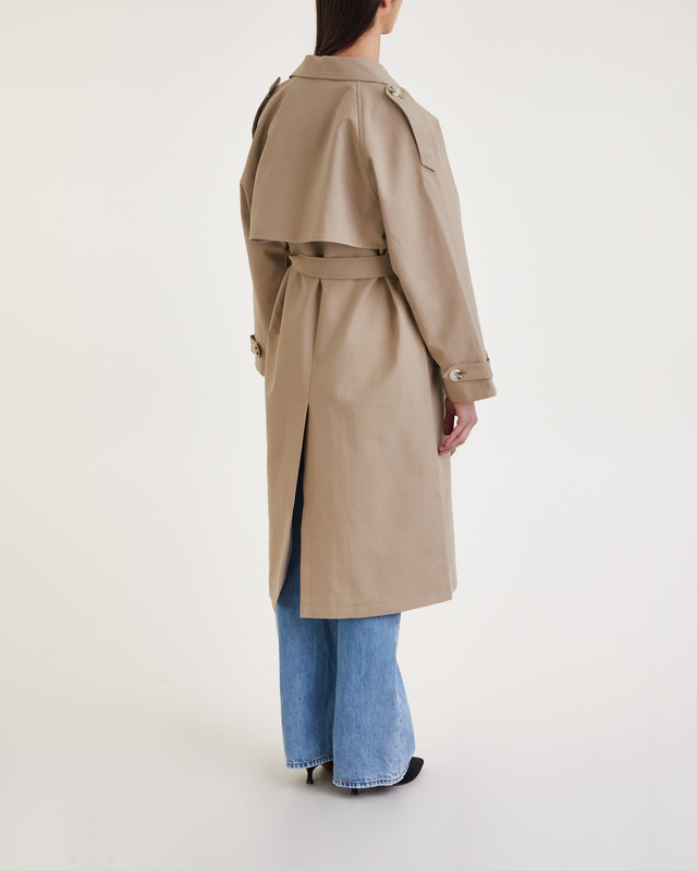 MEOTINE Trenchcoat Bobby Canvas Beige M-L