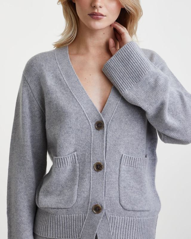 LISA YANG Cardigan Danni Cashmere Grå 0 (XS-S)