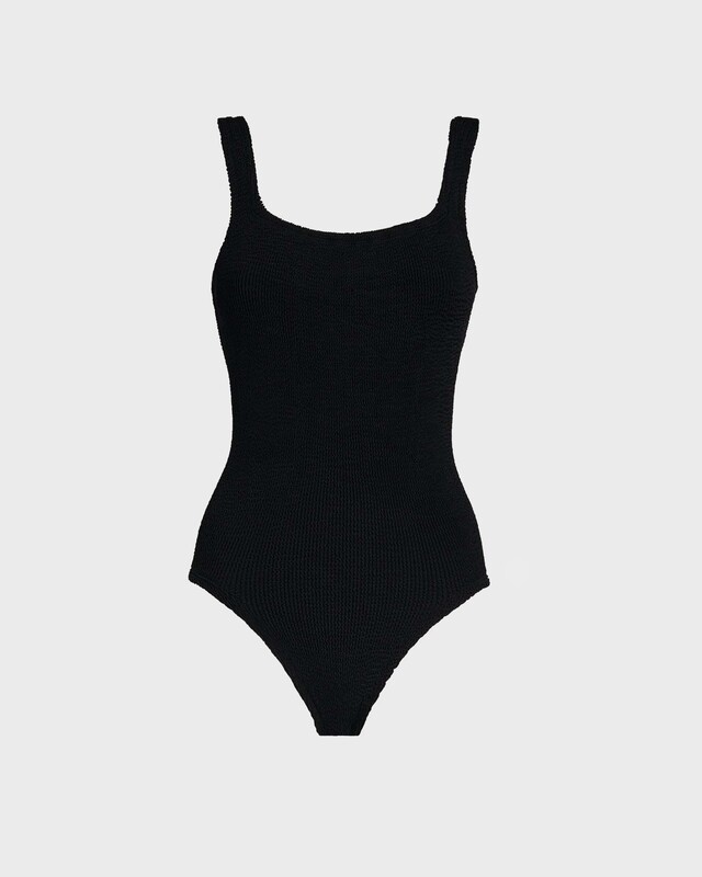 Hunza G Square Neck Swim Svart ONESIZE