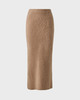 Malina Midi Skirt Leya Brushed Knitted Camel S