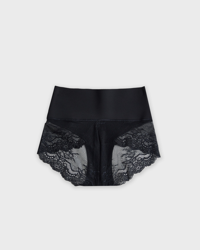 Spanx Panties Lace Hipster Black L