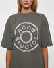 Acne Studios T-Shirt Logo Relaxed Distressed  Ljusgrön XS