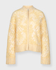 Camilla Pihl Sweater Briana Zip Knit Light yellow M-L