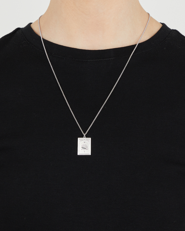 Necklace Tarot Strength Pendant Silver ONESIZE