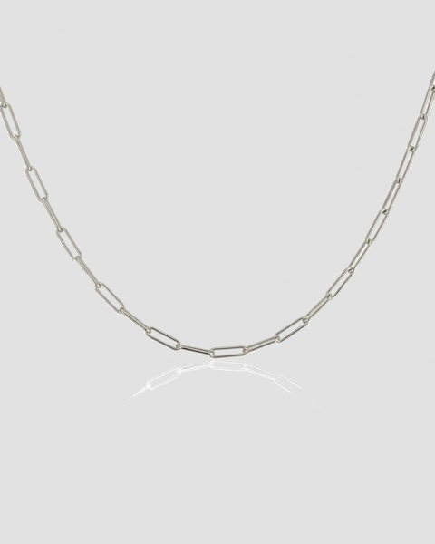 Necklace Link Chain Silver ONESIZE 1