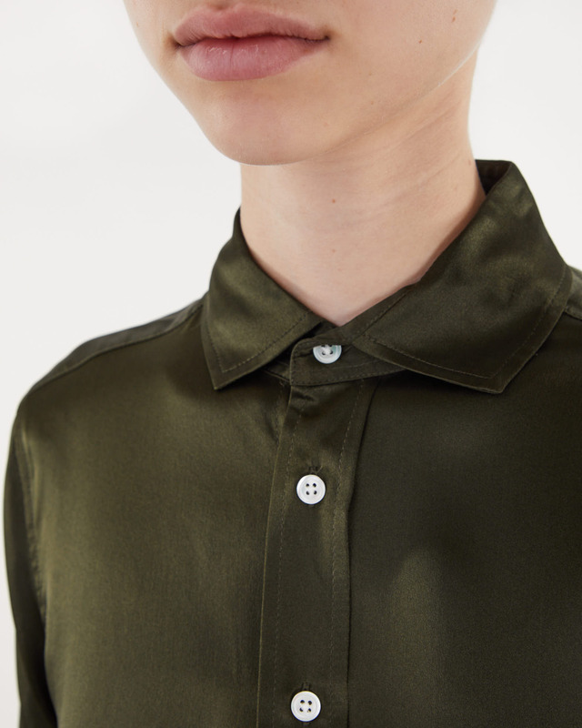 POLO Ralph Lauren Long Sleeve Shirt Olivgrön US 8 (EUR 40)