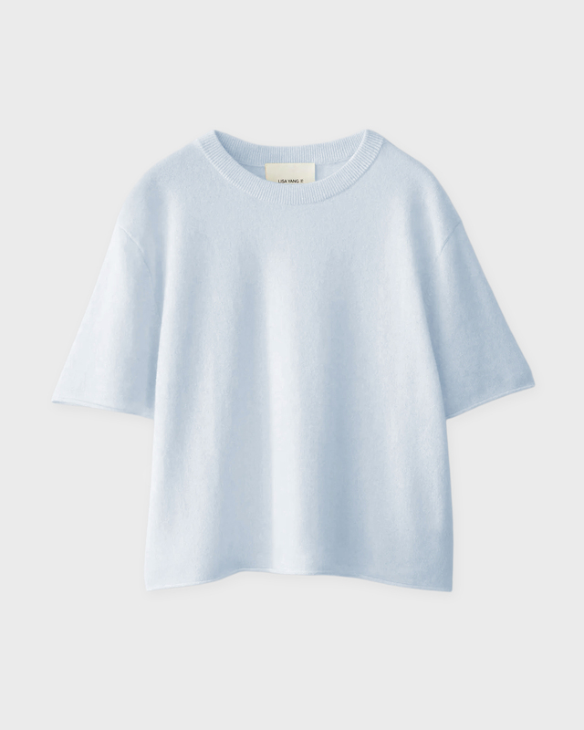 LISA YANG T-shirt Cila Cashmere Blå 2 (M-L)