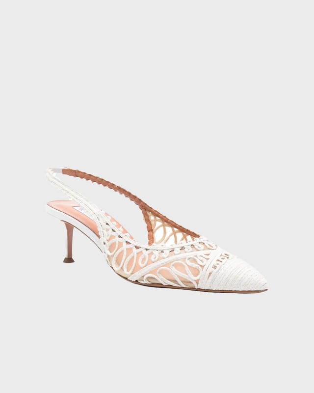 Aquazzura Slingback Kahlo  White EUR 37