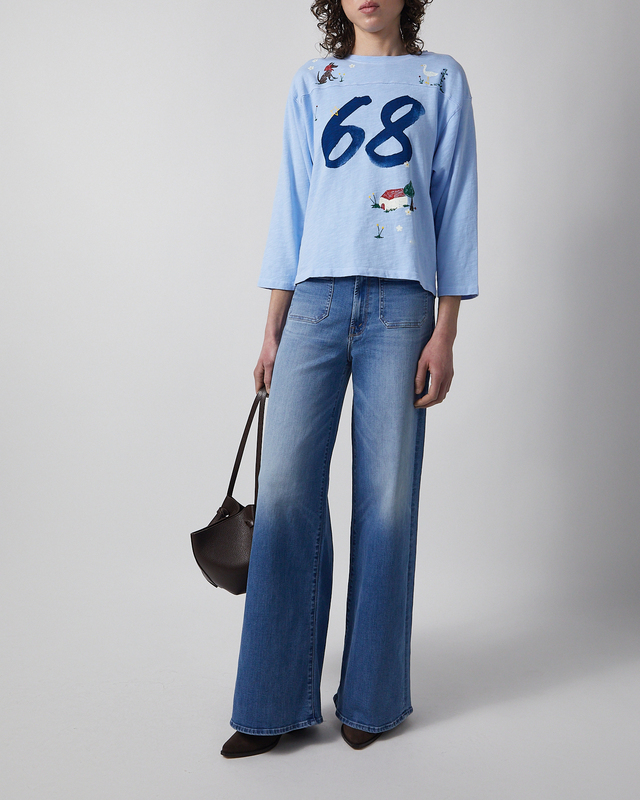 Mother Denim  Sweater The Footballer Röd M