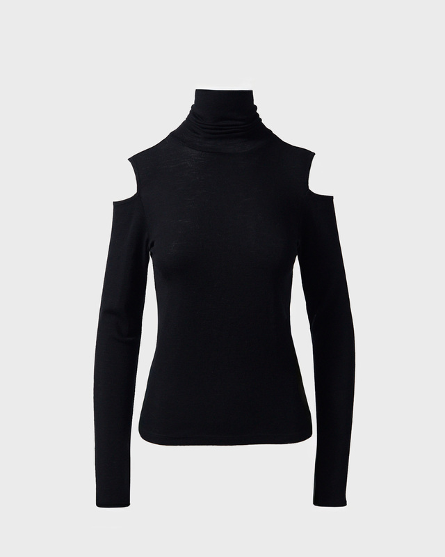 Wakakuu Icons Topp Merino Wool Sania Cut Out Svart L