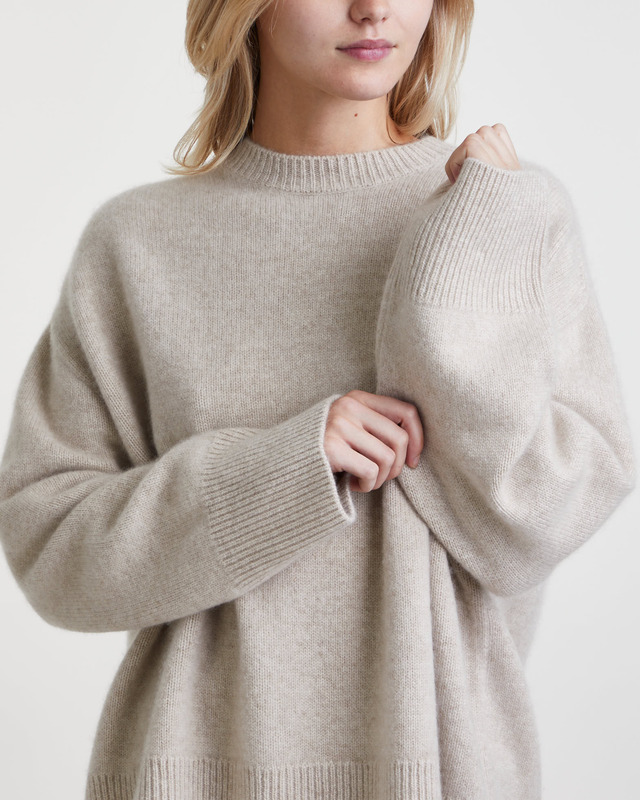 Teurn Studios Sweater Cashmere Crewneck  Beige XL