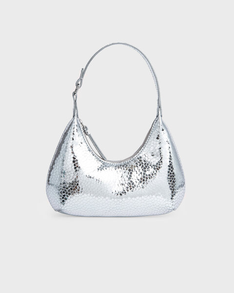 Bag Baby Amber Silver Flagstone Leather Silver ONESIZE 1