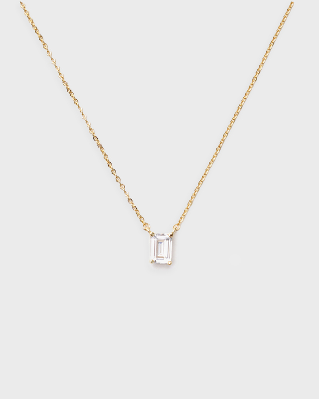 Izabel Display Halsband One Stone  Vit ONESIZE