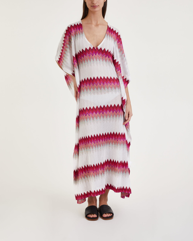 Missoni Klänning Beach Cover Up Vit/rosa S