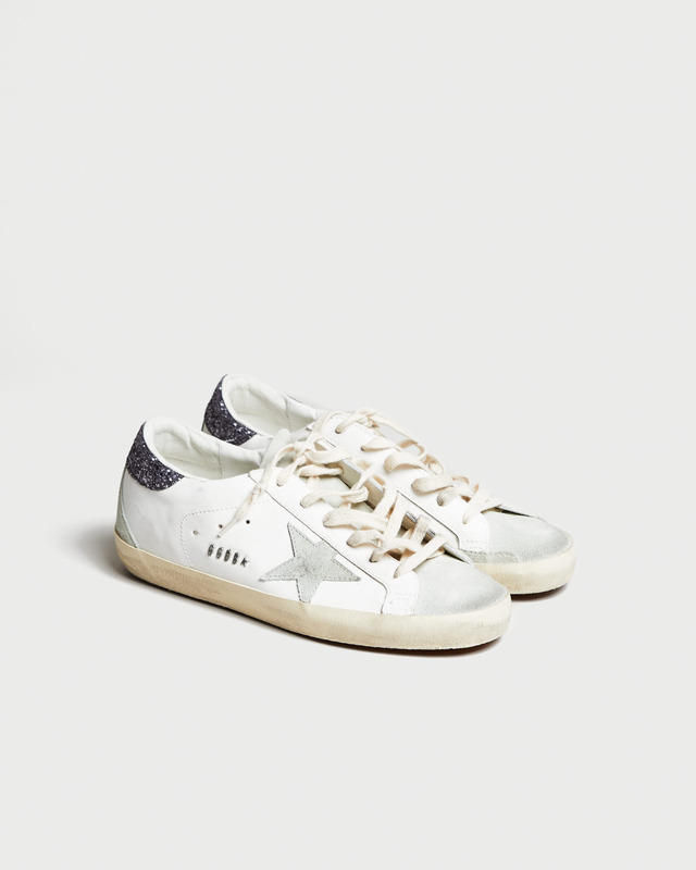 Golden Goose Deluxe Brand Sneakers Super-Star Leather Upper Suede Vit EUR 38