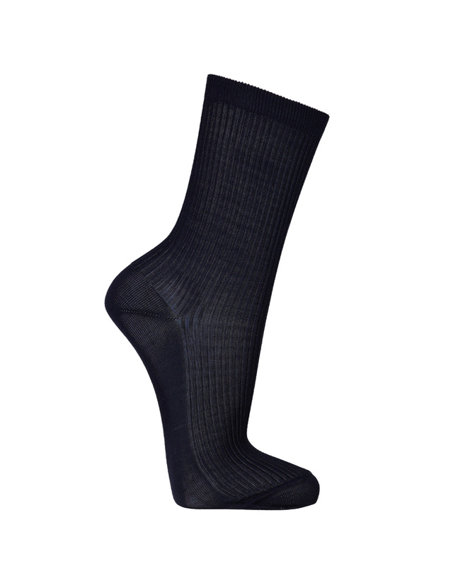 Strumpor Mrs Mini Ribbed Navy 39-41