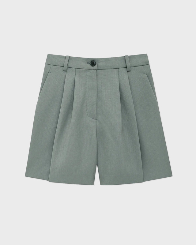 Anine Bing Shorts Brice Khaki Green 38