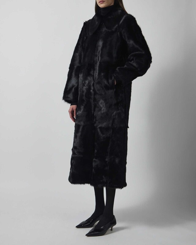 By Malene Birger Shearling Coat RAFAIA Black 36