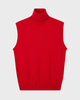 RÓHE Top Sleeveless Turtleneck Röd 36