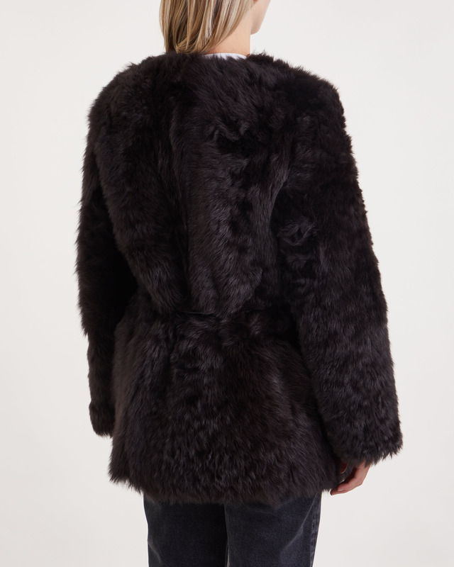 Zimmermann Jacket Luminosity Shearling  Chocolate M-L