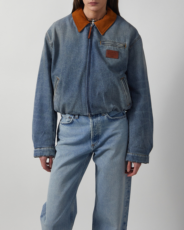 Acne Studios Jacket Denim Bomber Mid blue  34