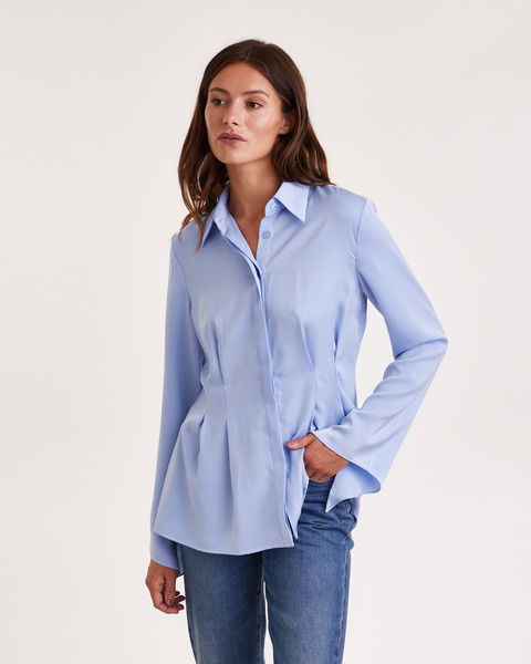 Blus Almond Blå 1
