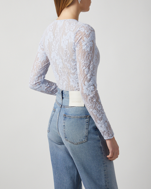 Zimmermann Bodysuit Lace Ljusblå 2 (M-L)