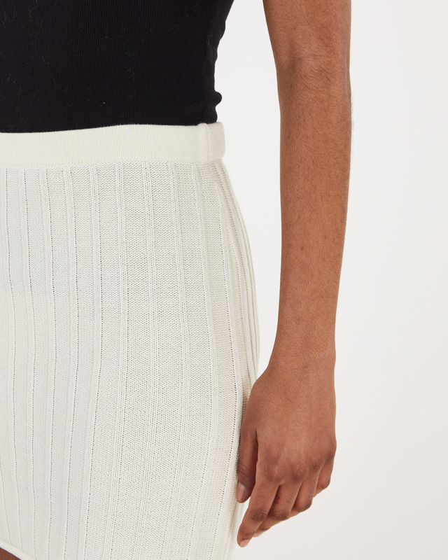 Filippa K Skirt Cotton Rib Knit Vanilj M