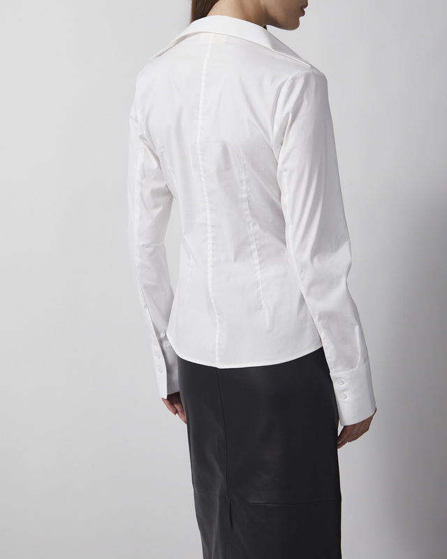 Wakakuu Icons Skjorte Pheobe Cotton Stretch White XL