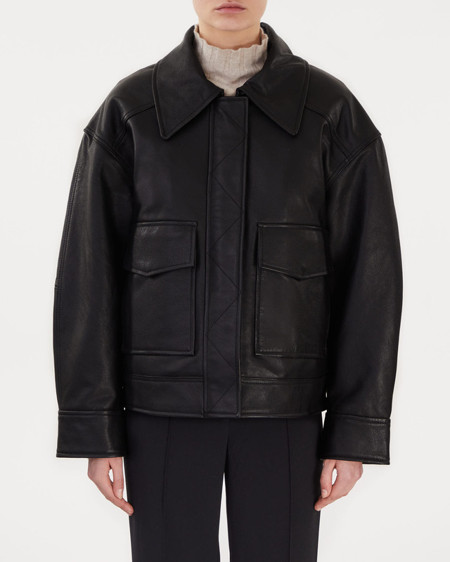 Dagmar Jacket Biker Leather Black 34